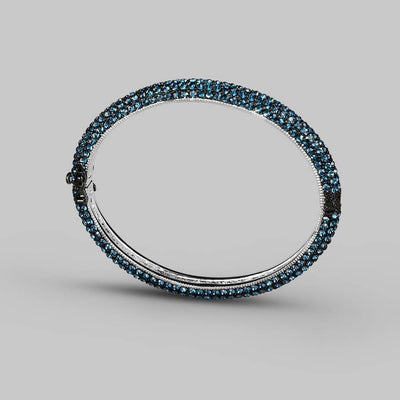 Colored Pavé Stackable Bangle Cuff Bracelet