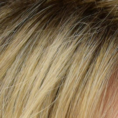 26GR Gold Blonde with Light Blonde Highlights and Brown Roots