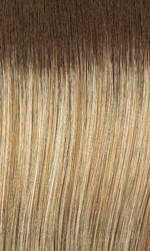 88GR Wheat Blonde with Light Gold and Golden Blonde Highlights - Brown Roots