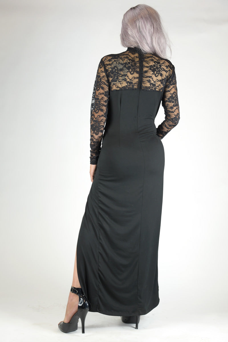 En Femme Stunning Lace Accent Gown