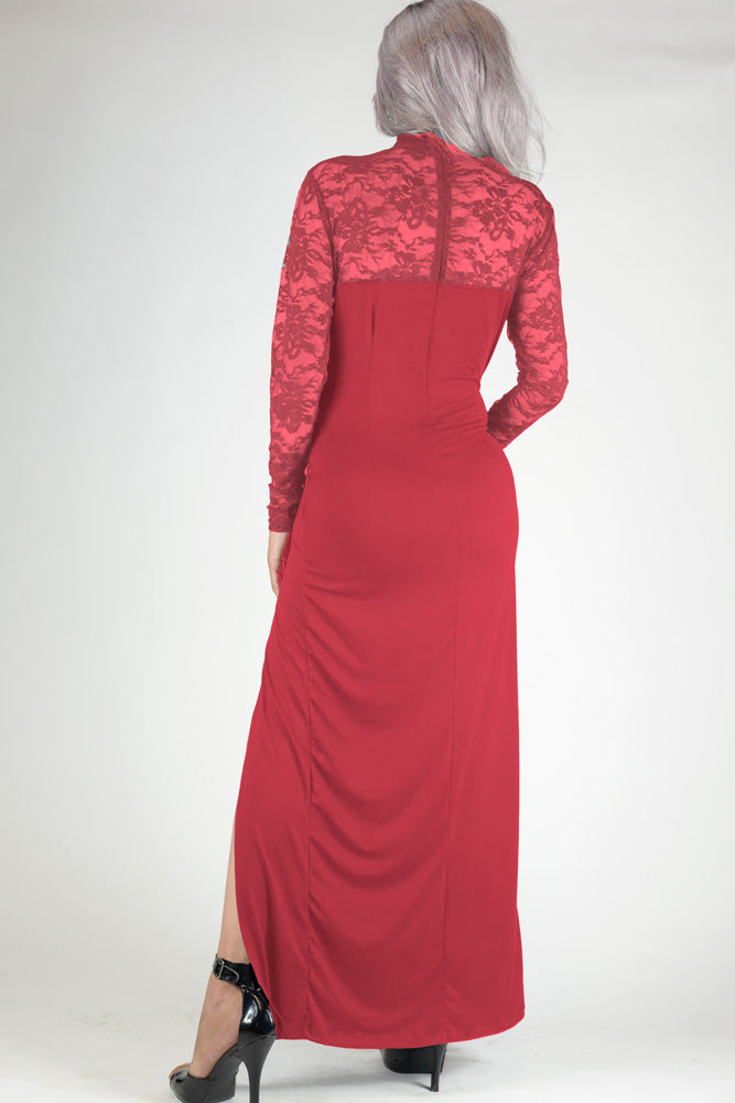 En Femme Stunning Lace Accent Gown