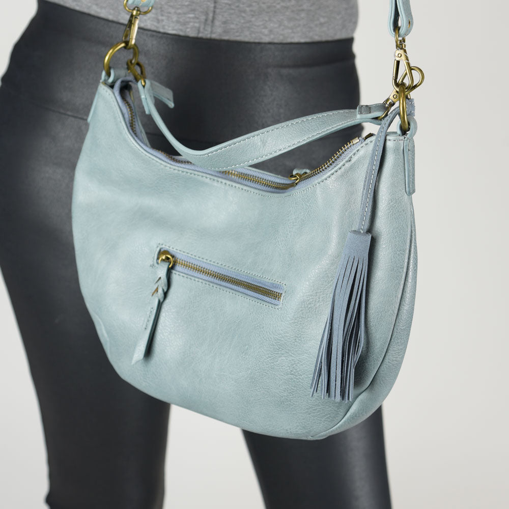 Polished Detail Hobo Bag