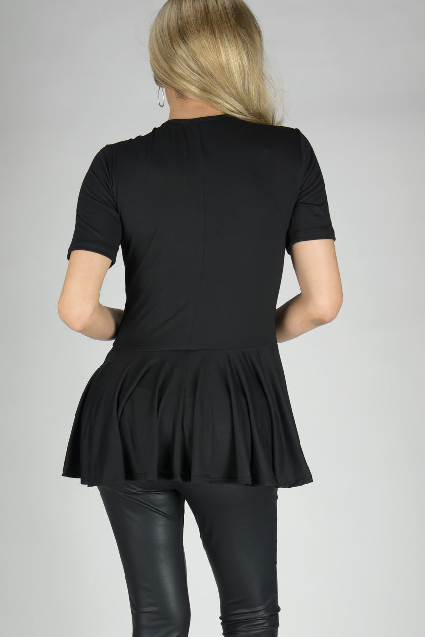 Uber Femme Short Sleeve Peplum Top