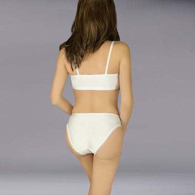 Soft Smooth Panty With Micro Chiffon Leg Trim