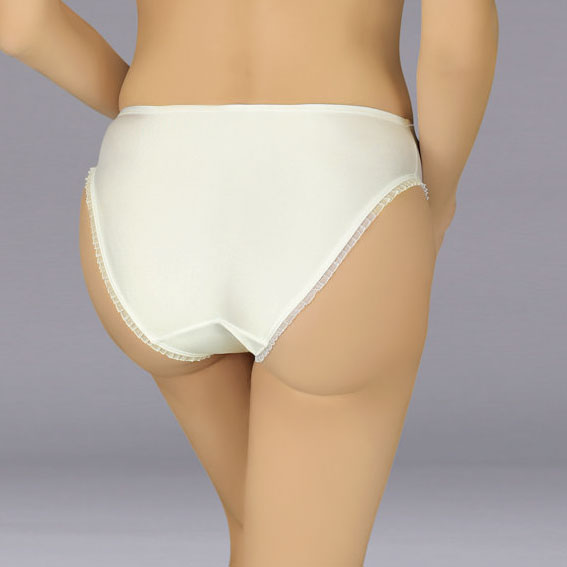 Soft Smooth Panty With Micro Chiffon Leg Trim