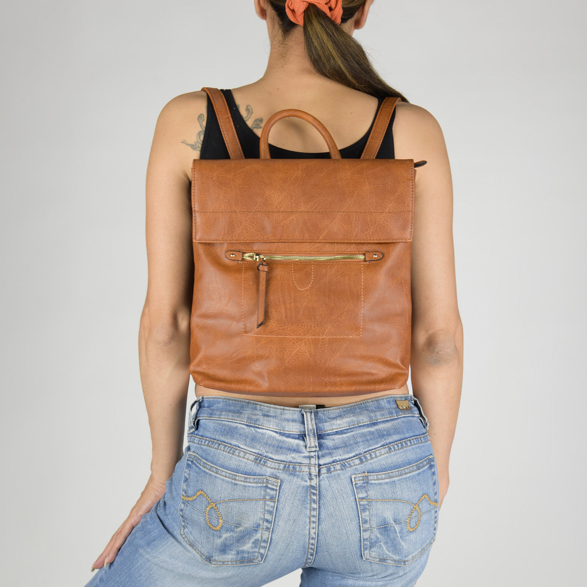 Stylish Vegan Leather Backpack