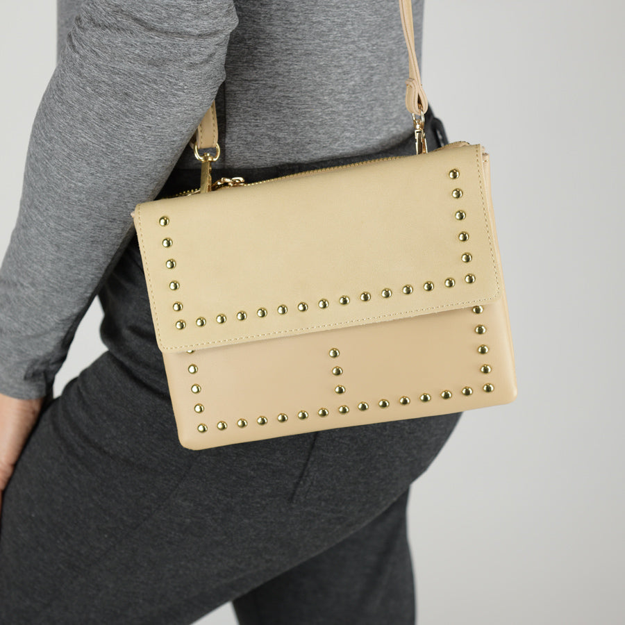 Versatile Studded Cross Body Bag