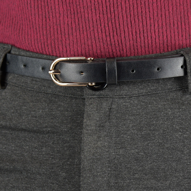 sleek buckle Skinny Belt