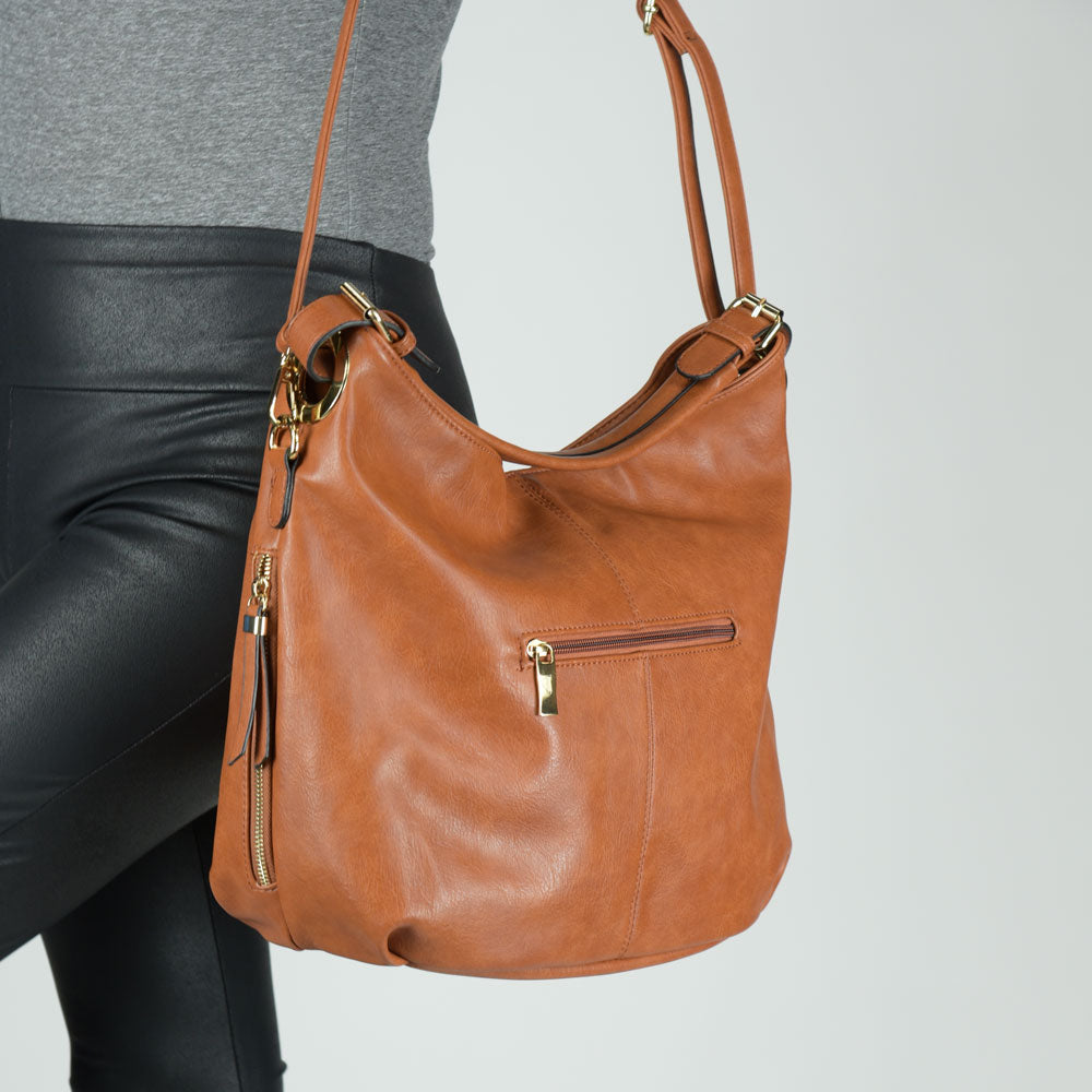 Street Hobo bag in Cognac