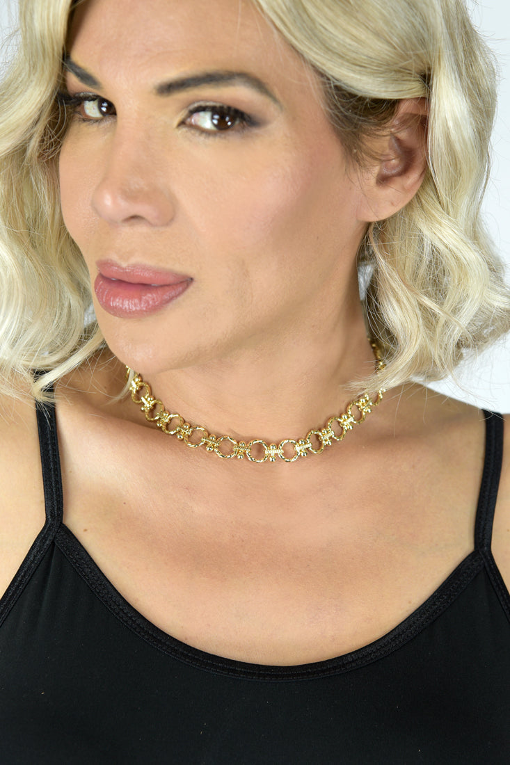 Fabulous Ball pin Joint Necklace for larger neck sizes
