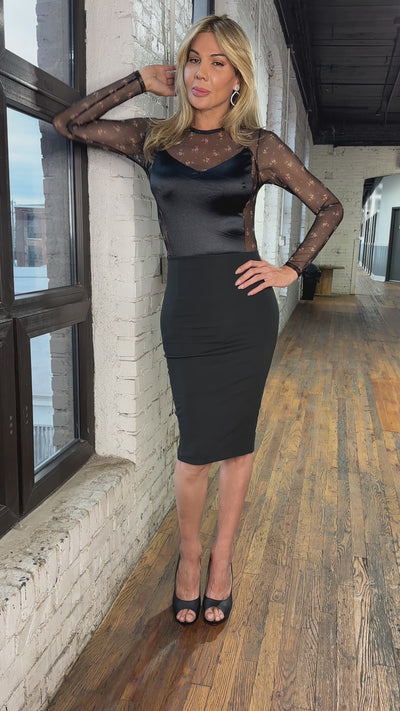 Sexy Pencil Skirt - Black
