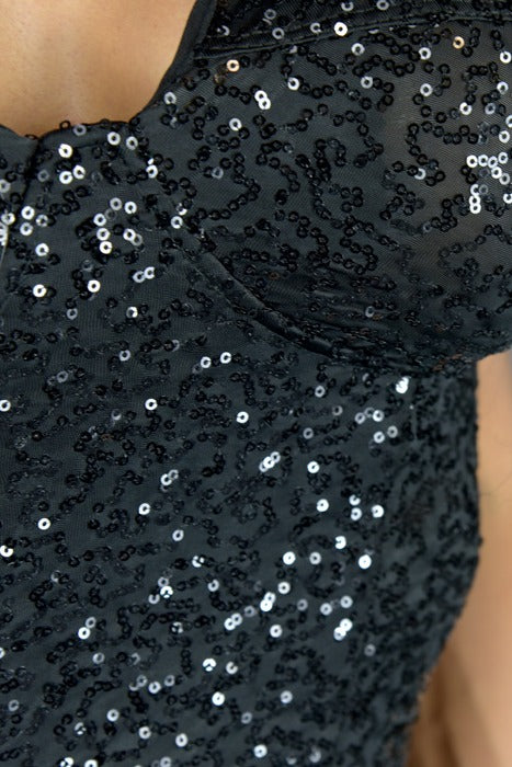 Midnight Dream Gown - Black Sequin