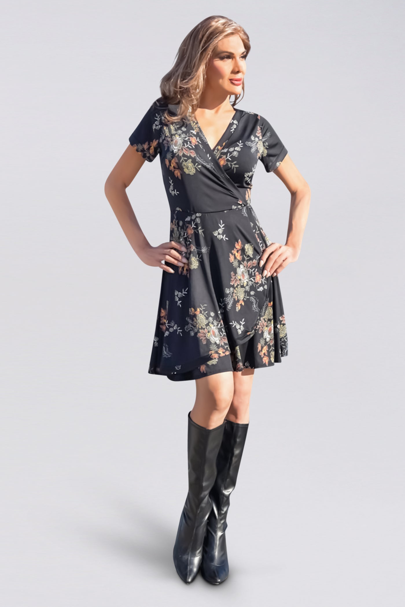 Fabulous En Femme Wrap Dress