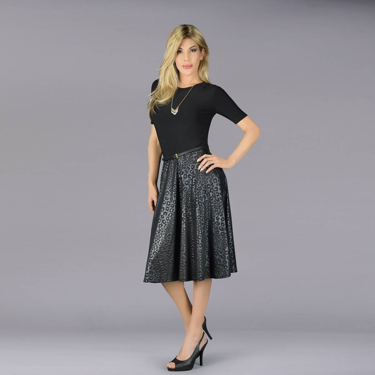 Exclusive En Femme Midi Fit n Flare Dress