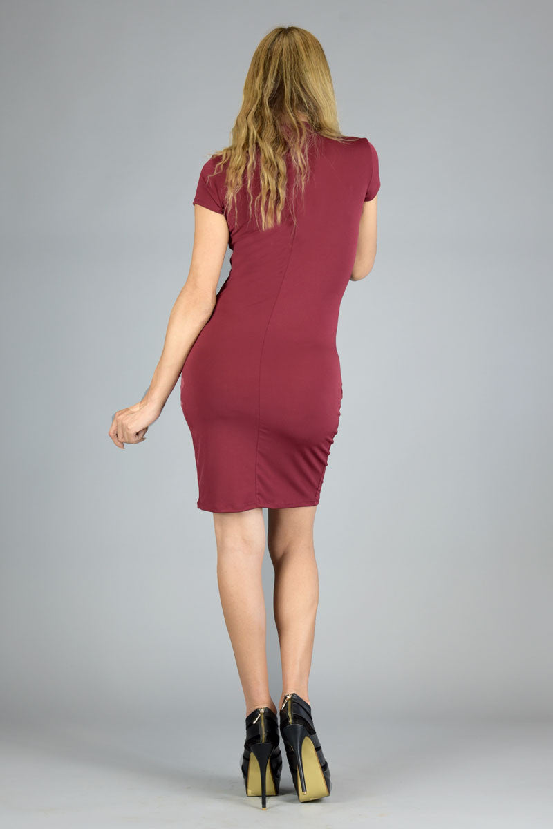 En Femme Bodycon Dress with Wrap Bottom