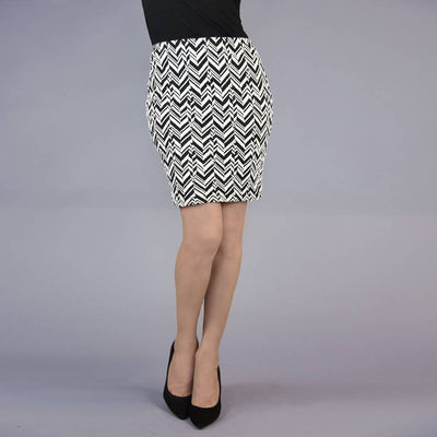 Soft Rayon Blend Mid Length Skirt