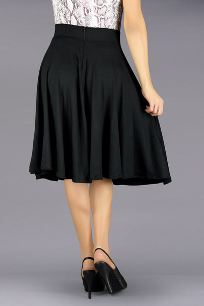 En Femme Flowing Swing Midi Skirt