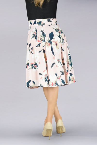 En Femme Flowing Swing Midi Skirt