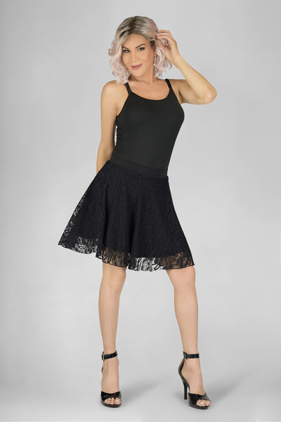 En Femme Lace Swing Skirt