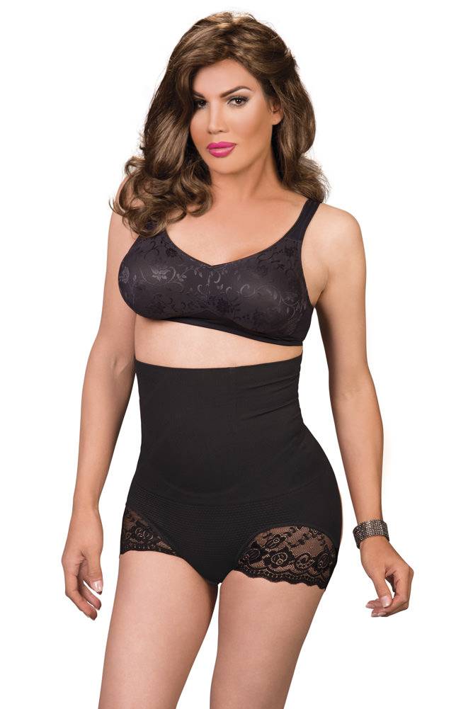 Innovative High-Waist Knit Body Shaper & Butt Lifter - Black