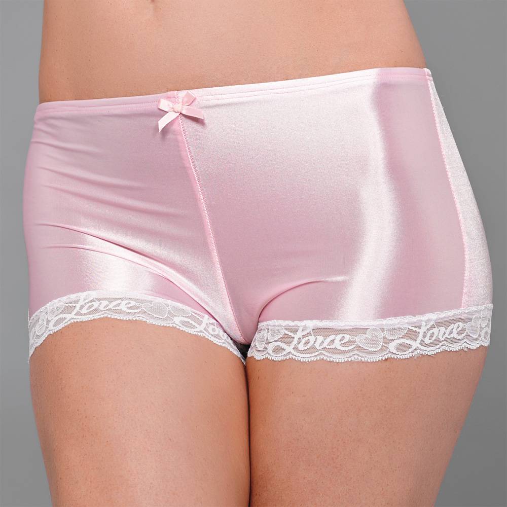 Pink Satin Hot Pant