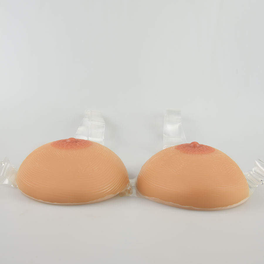 Silicone Breast Forms Pair Round Perky Shape Natural Soft