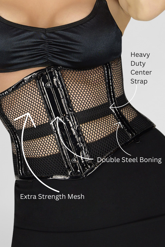 En Femme Short Double Boned Mesh Corset