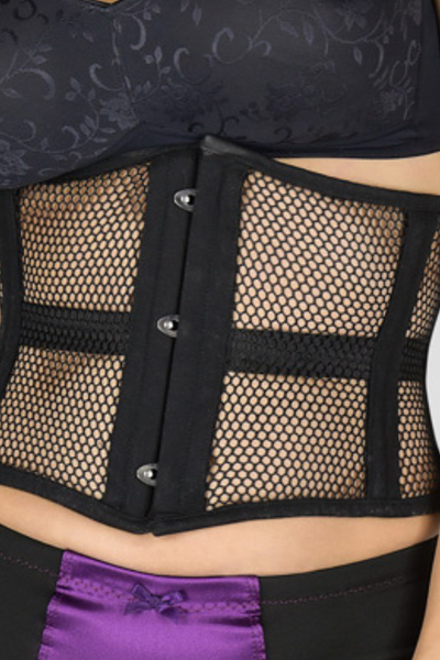 En Femme Short Double Boned Mesh Corset