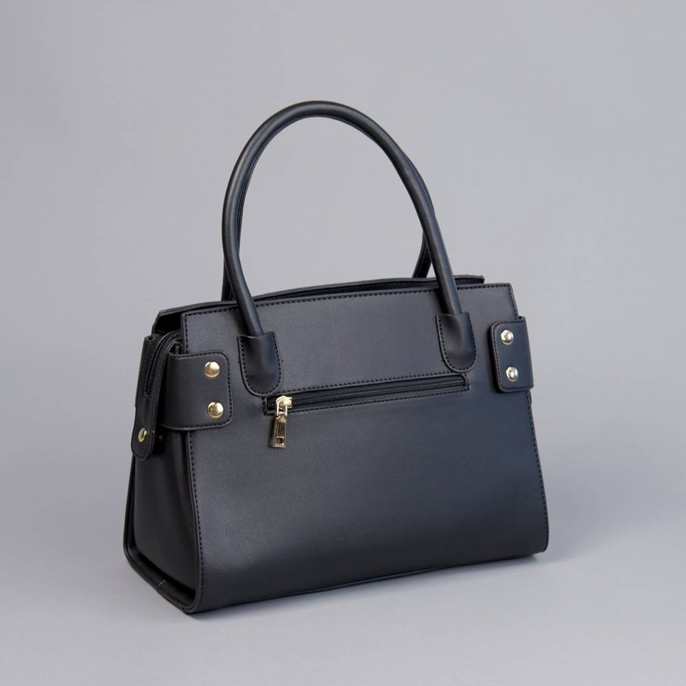 Bow Leatherette Satchel