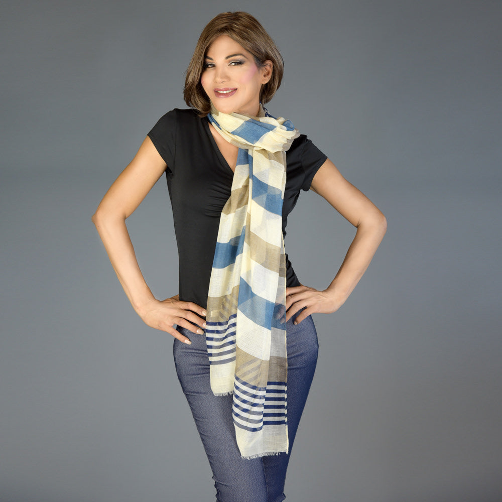 Classic Striped Shawl