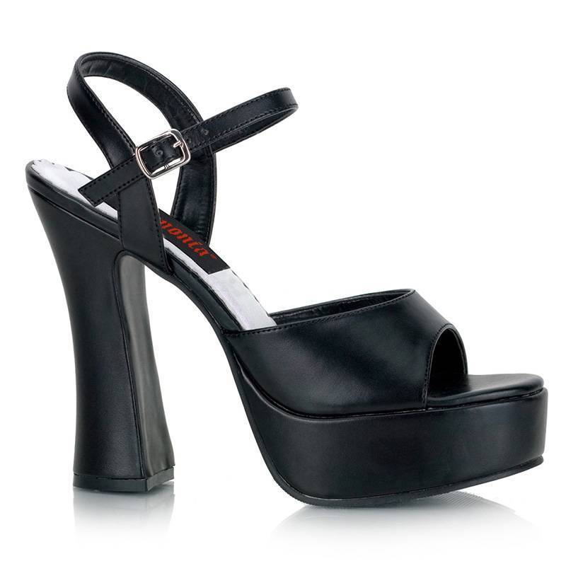 Platform Sandal With Thick 5" Heel