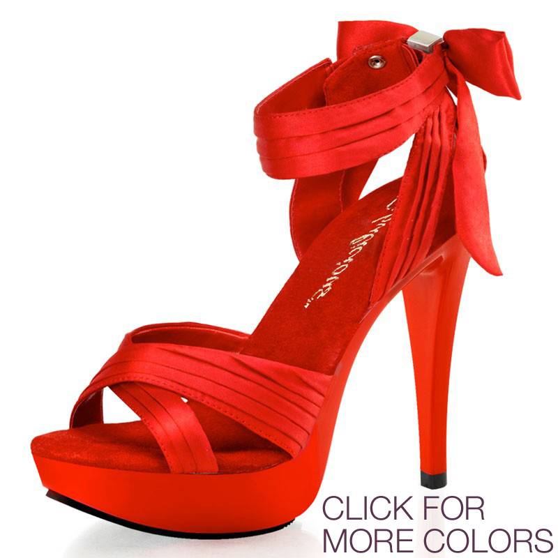 Hot Strappy 5" Satin Heel - Wider Heel