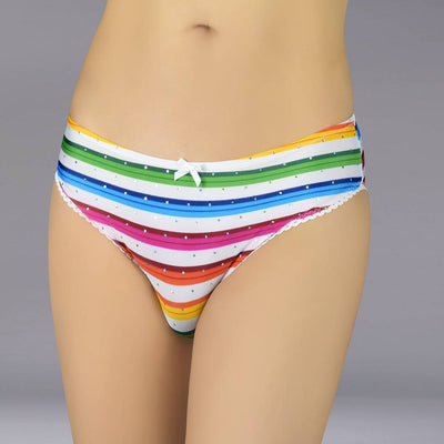 Soft Smooth Panty with Mini Lace Leg Trim - Pride edition