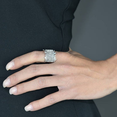 Brilliant Wide Pavé Ring