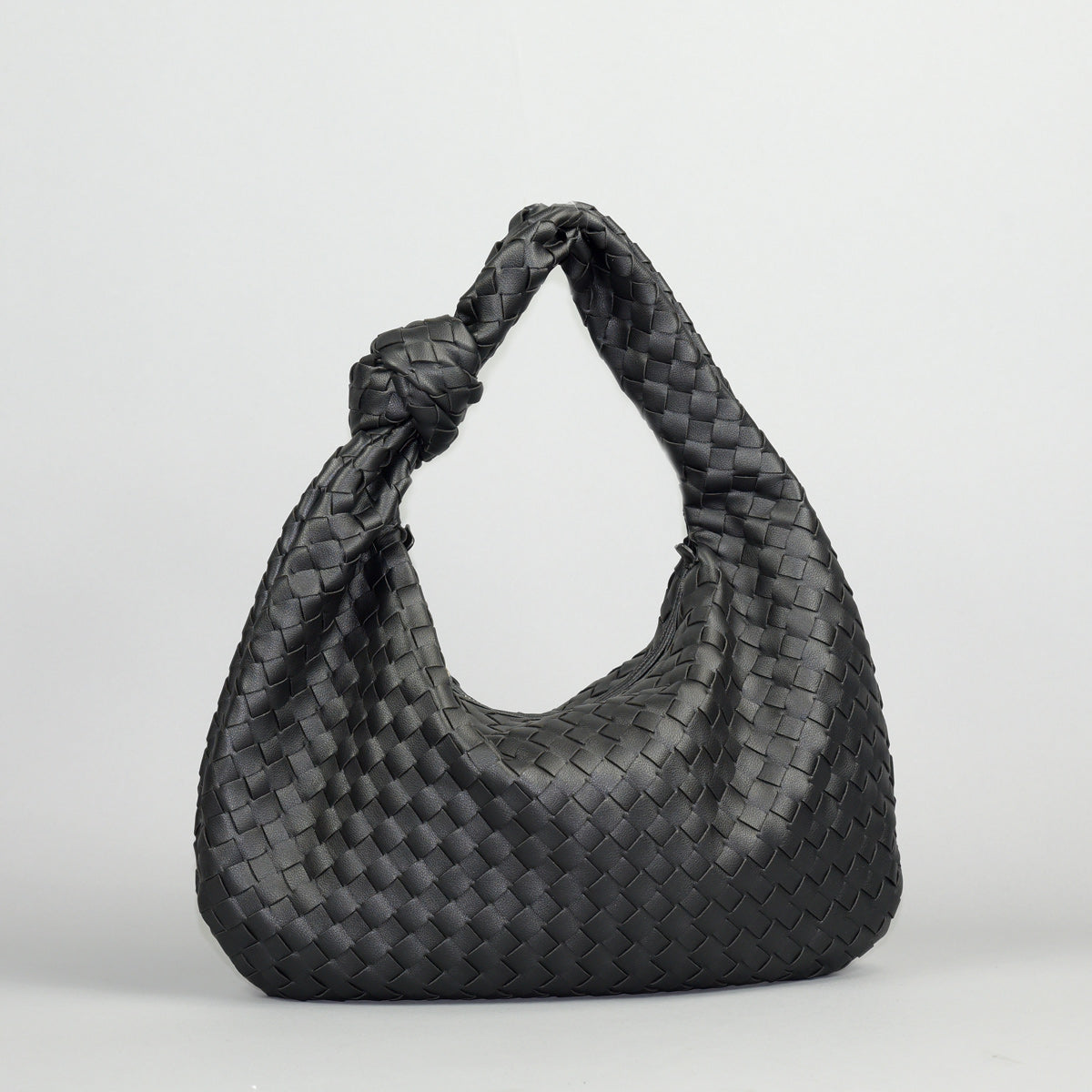 Sophisticated Knotted Woven Large Tote