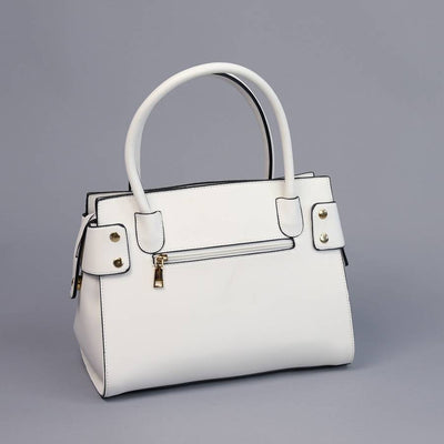 Bow Leatherette Satchel